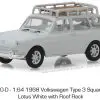 1968 Volkswagen Type-3 Squareback in Lotus White with Roof Rack - Estate Wagons Series 1 at diecastdepot