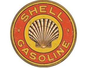 Shell Gasoline 1920's Round