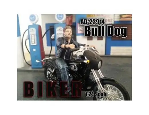 BULLDOG - BIKER FIGURINE