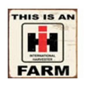 IH FARM - vintage metal sign