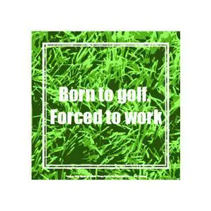 BORN TO GOLF METAL SIGN MAGNET