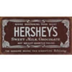 HERSHEYS BAR METAL SIGN