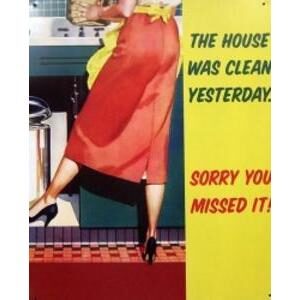 HOUSE CLEAN - METAL SIGN