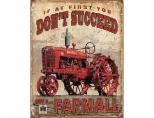 FARMALL TRACTOR VINTAGE METAL SIGN