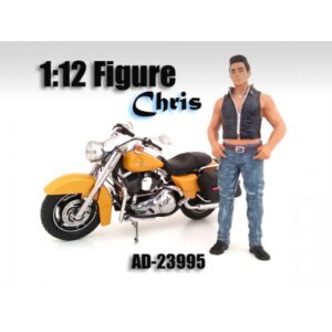 Biker Chris - 1:12 Scale (6 inches tall) at diecastdepot