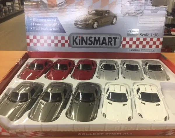 kt5349d 1 - 2011 MERCEDES BENZ SLS AMG IN 1:36 SCALE (5") - PULL BACK ACTION