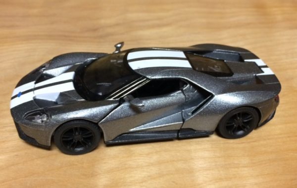 kt5391grey - 2017 FORD GT WITH STRIPES - PULL BACK ACTION