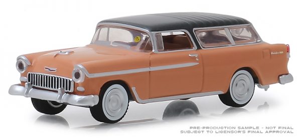 37170 a - 1955 Chevrolet Nomad - Shadow Gray & Coral