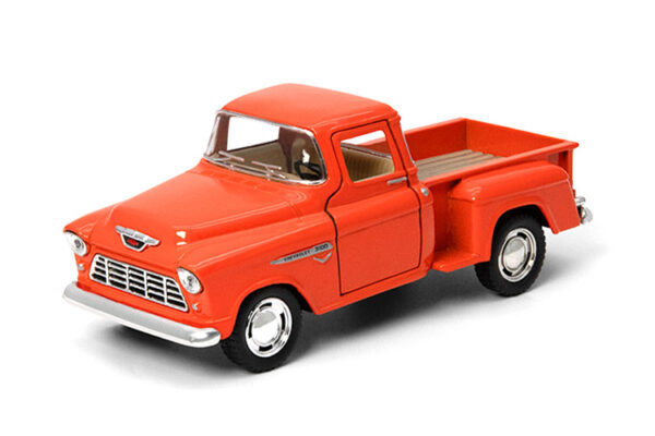 kt5341 1 - 1955 CHEVY PICK UP TRUCK STEPSIDE - PULL BACK ACTION - SPECIFY COLOR IN NOTES WHEN ORDERING