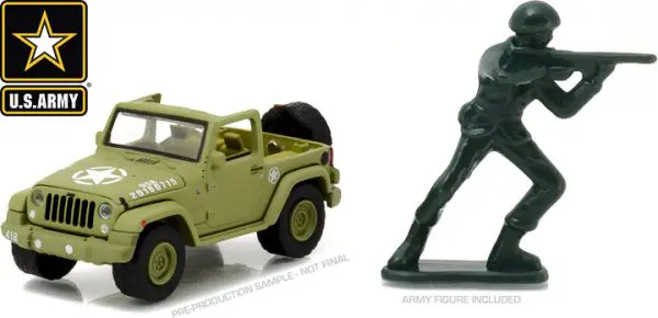 29884 - 2016 Jeep Wrangler - U.S. Army with U.S. Army Soldier Figure (Hobby Exclusive)