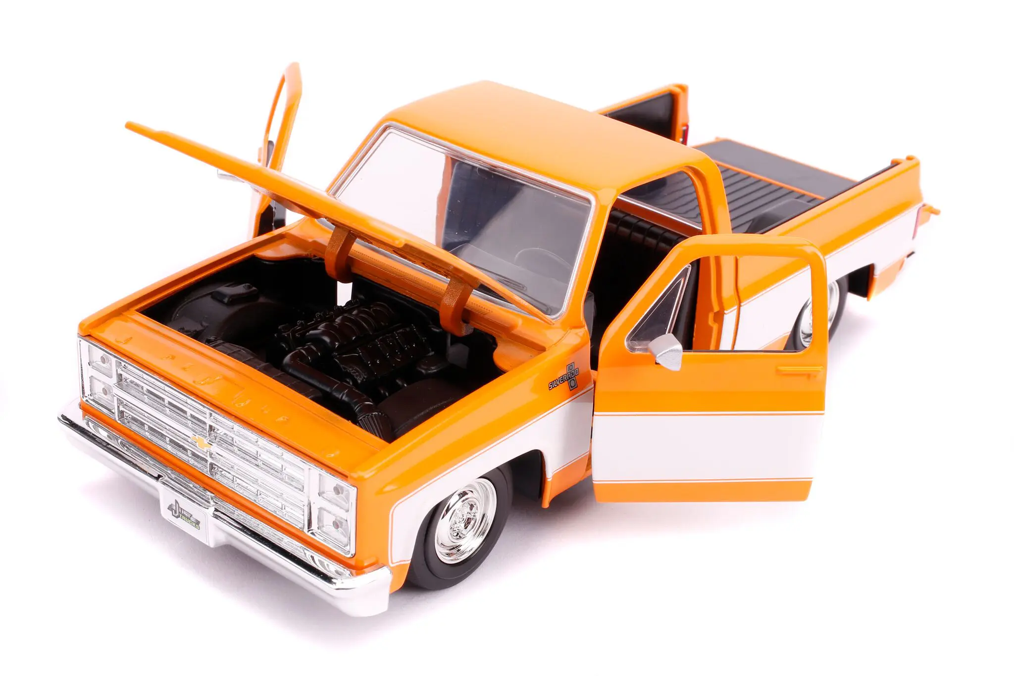 1985 Chevrolet C10 Pickup Truck Stock Wheels (Orange with White 