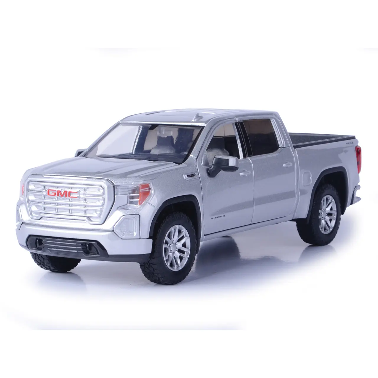 2019 GMC Sierra 1500 SLT Pickup Truck in Silver Diecast Depot