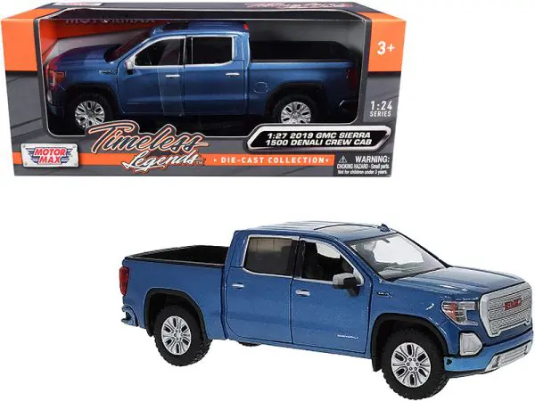 79362blue - 2019 GMC Sierra 1500 Denali Pickup Truck in Metallic Blue