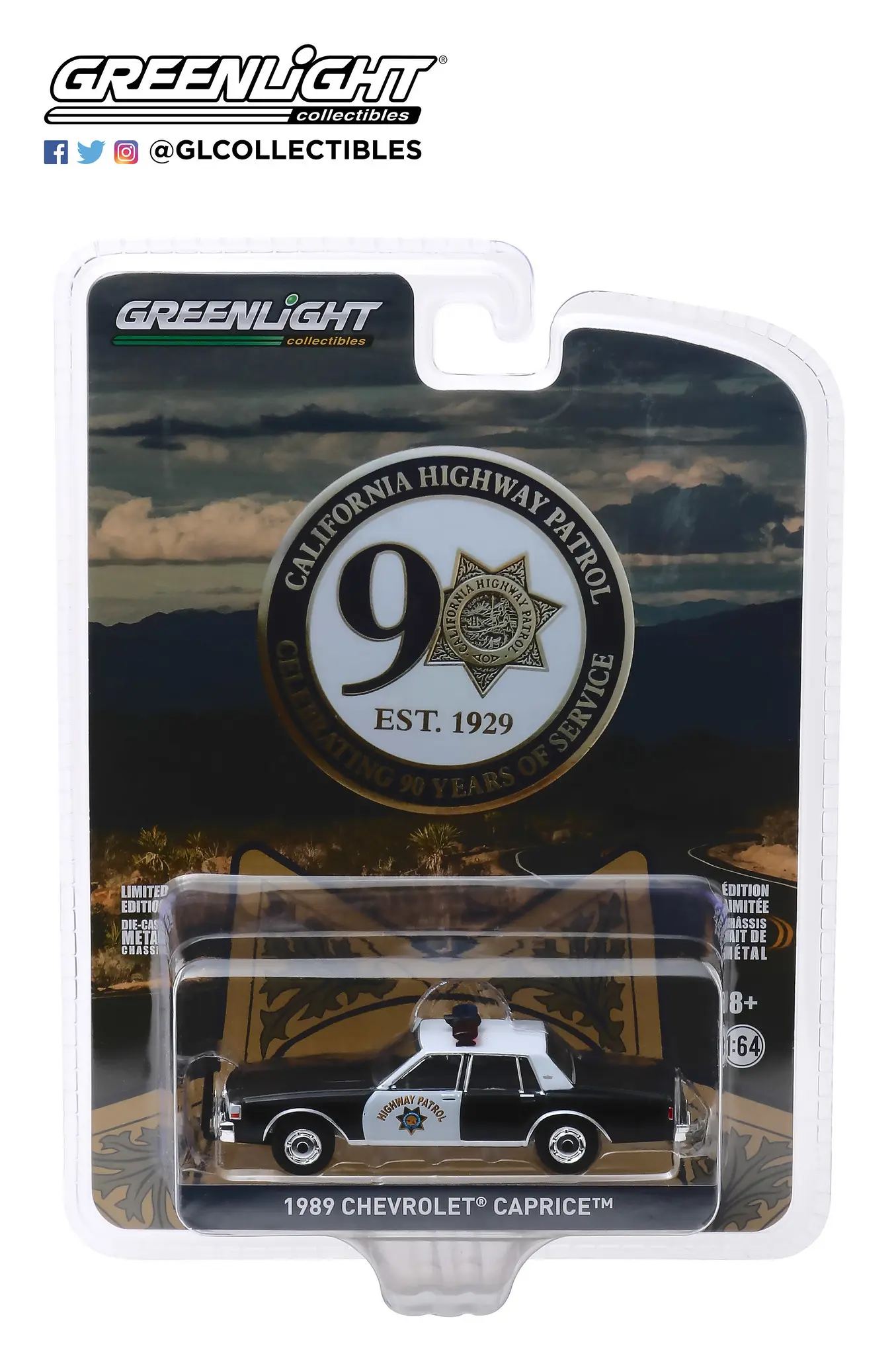 Greenlight 1/18 1989 Chevrolet Capriceシボレー カプリスCalifornia 