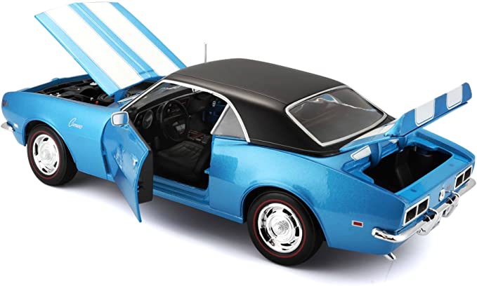 1968 CHEVY CAMARO Z28 COUPE -BLUE | Diecast Depot