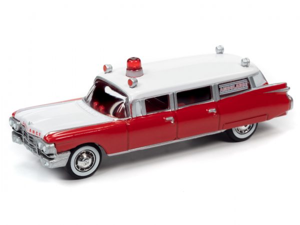 jlsp098 59cadillacambulance red - 1959 Cadillac Ambulance (Red/White)