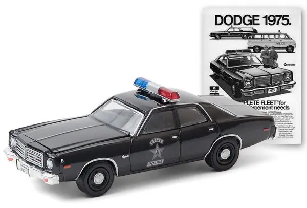 39050d - 1975 Dodge Coronet State Police “Dodge 1975. The Complete Fleet for all your law enforcement needs” Solid Pack