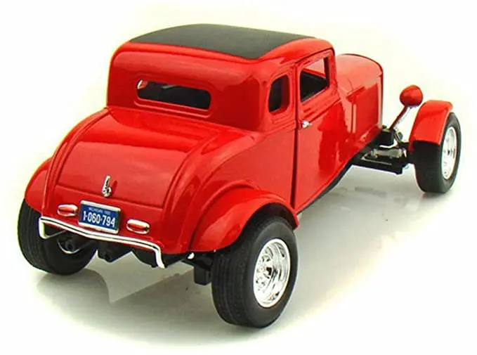 1932 FORD 5 WINDOW COUPE IN RED | Diecast Depot
