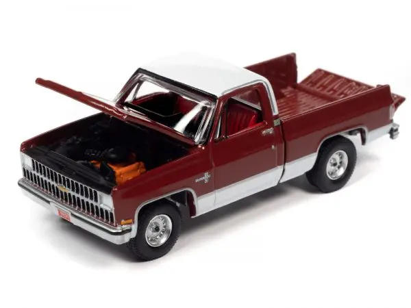awsp062a 1 - 1981 CHEVROLET SILVERADO 10 FLEETSIDE - CARMINE RED/WHITE