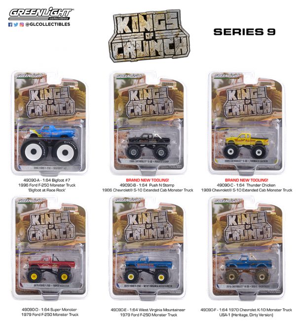 49090 1 64 kings of crunch series 9 group pkg b2b 1 - Push N Stomp - 1986 Chevrolet S-10 Extended Cab Monster Truck