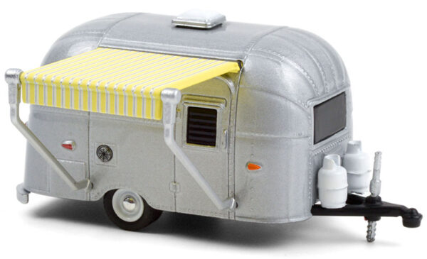 34100 d - Airstream 16’ Bambi with Yellow and White Awning (Hitched Homes Series 10)