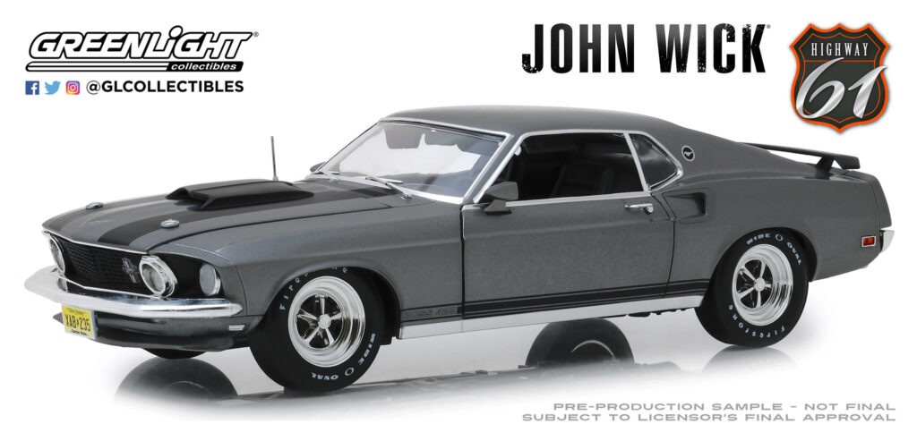 1969 Ford Mustang Boss 429 - John Wick (2014) by Greenlight 