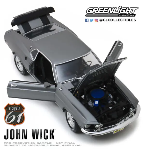 1969 Ford Mustang Boss 429 - John Wick (2014) by Greenlight