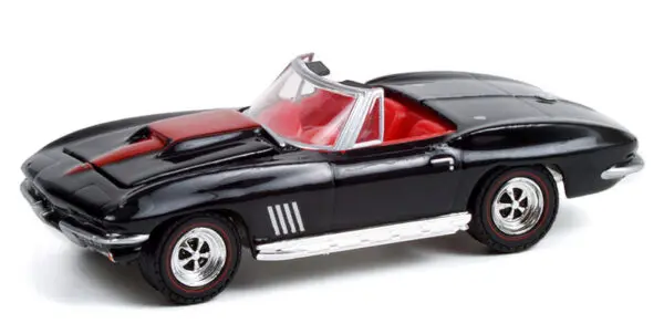 37240 a - 1967 Chevrolet Corvette Convertible (Lot #1367) in Black with Red Interior