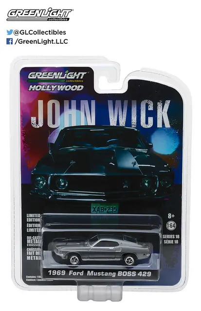 1969 Ford Mustang BOSS 429 - John Wick (2014) movie car | Diecast