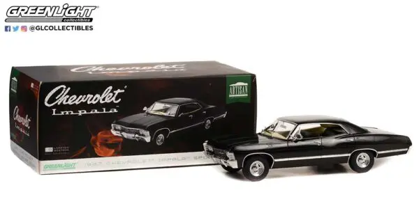 19119 1967 chevrolet impala sport sedan tuxedo black out of box b2b - 1967 Chevrolet Impala Sport Sedan - Tuxedo Black (Artisan Collection) ***NOTHING OPENS***