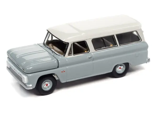 awsp091a1 - 1966 CHEVROLET SUBURBAN (GRAY BODY W/WHITE ROOF)