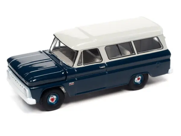 awsp091b1 - 1966 CHEVROLET SUBURBAN (DARK BLUE BODY W/WHITE ROOF)