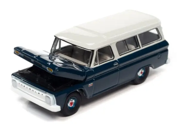 awsp091b2 - 1966 CHEVROLET SUBURBAN (DARK BLUE BODY W/WHITE ROOF)