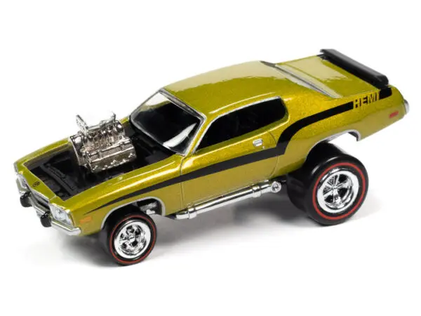 jlsf021a2 1 - 1973 PLYMOUTH ROAD RUNNER (ZINGER) (LIME GOLD METALLIC) PLEASE READ