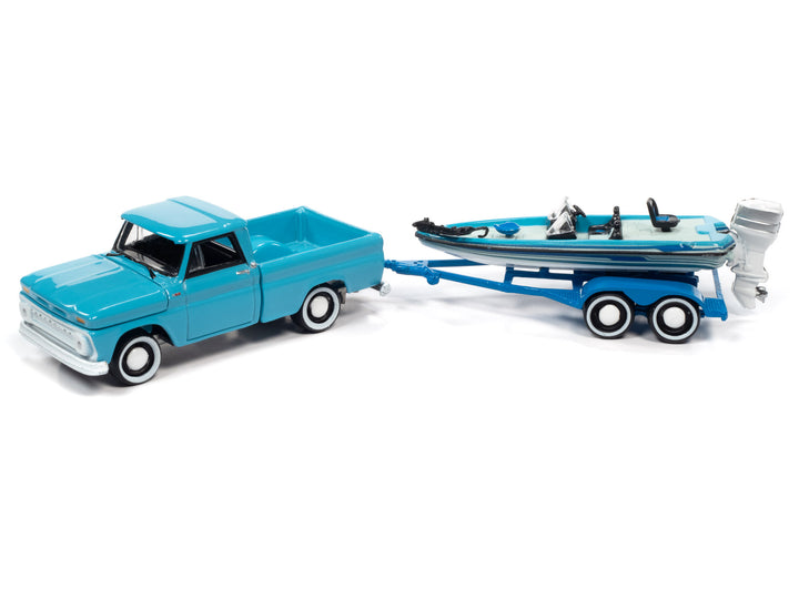 Toy Truck With Boat and Trailer 