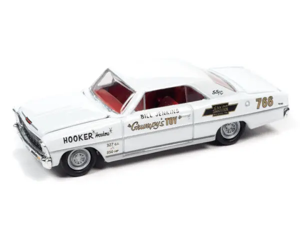 rcsp019a - 1966 BILL GRUMPY JENKINS “GRUMPY’S TOY” CHEVROLET NOVA (WHITE W/RACE GRAPHICS)