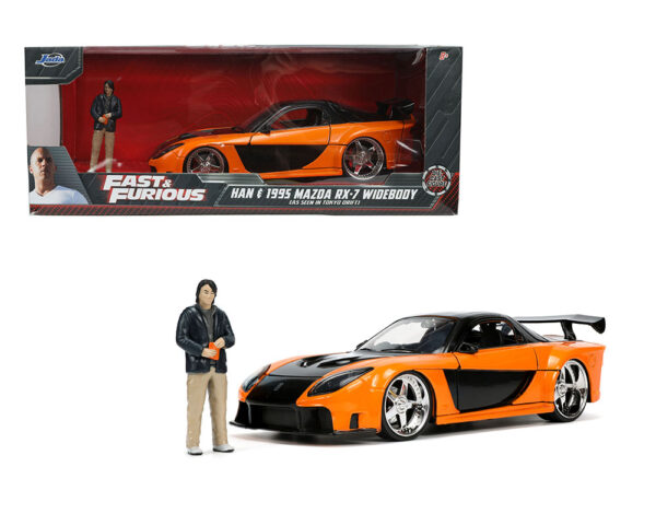 33174 - 1995 Mazda RX-7 Widebody With Han Figure Tokyo Drift- The Fast & Furious – Hollywood Rides