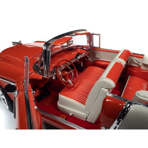amm1265 3 - 1955 Chevrolet Bel Air Convertible Gypsy Red and India Ivory White "American Muscle 30th Anniversary"