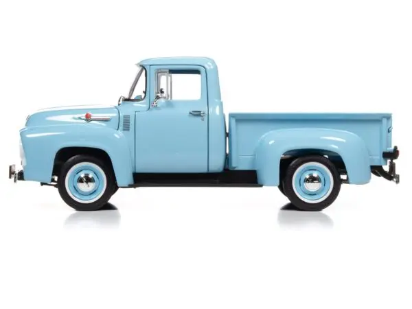 aw290 1956fordpickup 1stprepro 3 - 1956 FORD F100 PICKUP MILD CUSTOM in Baby Blue