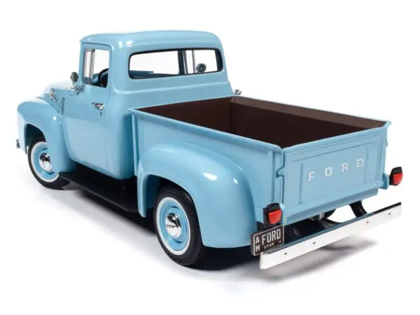 aw290 1956fordpickup 1stprepro 5 - 1956 FORD F100 PICKUP MILD CUSTOM in Baby Blue