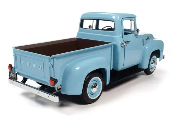 aw290 1956fordpickup 1stprepro 6 - 1956 FORD F100 PICKUP MILD CUSTOM in Baby Blue