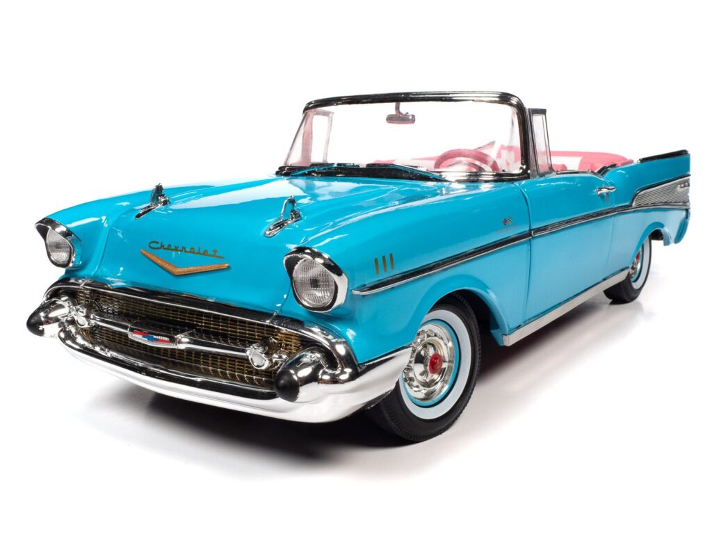 BARBIE 1957 CHEVY BEL AIR CONVERTIBLE (AQUA BLUE) | Diecast Depot