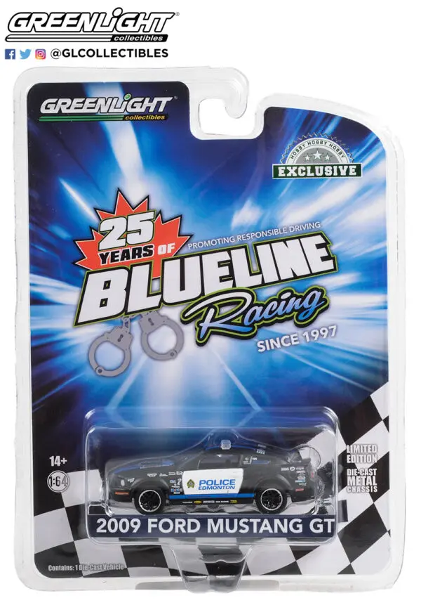 30370 - 2009 Ford Mustang GT - Edmonton Police, Edmonton, Alberta, Canada - Blue Line Racing 25 Years (Hobby Exclusive)