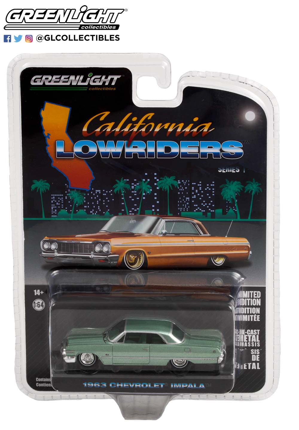 1963 Chevrolet Impala Lowrider - Custom Light Green | Diecast Depot