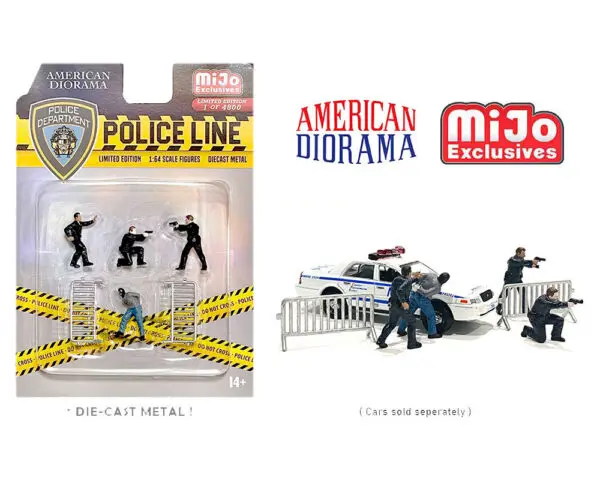 ad 76493mj - 1:64 Police Line Figure Set – MiJo Exclusives