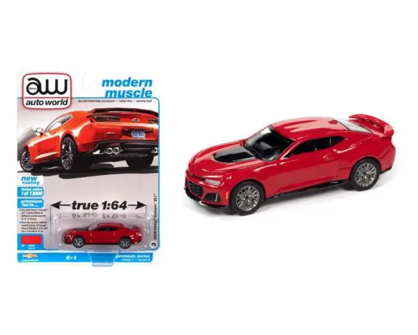 awsp059 24b 0 - 2018 CHEVROLET CAMARO ZL1 - RED HOT - AUTOWORLD MODERN MUSCLE