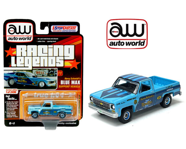 cp7808 24 1 - 1973 Chevrolet C-10 Harry Schmidt’s Blue Max Support Vehicle – Racing Legends – 1StopDiecast Limited Edition 1 of 2496