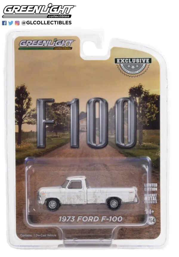 30217 1 64 1973 ford f 100 white b2b - 1973 Ford F-100 Pickup in White