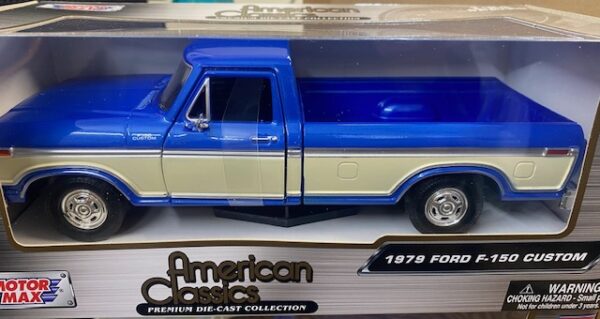 img 7392 2 - 1979 FORD F-150 CUSTOM PICK UP TRUCK IN TWO BLUE/CREAM (OFF WHITE)