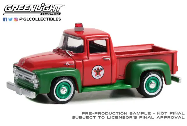 28120 a - Texaco Celebrating 120 Years - 1954 Ford F-100 Pickup in Red and Green